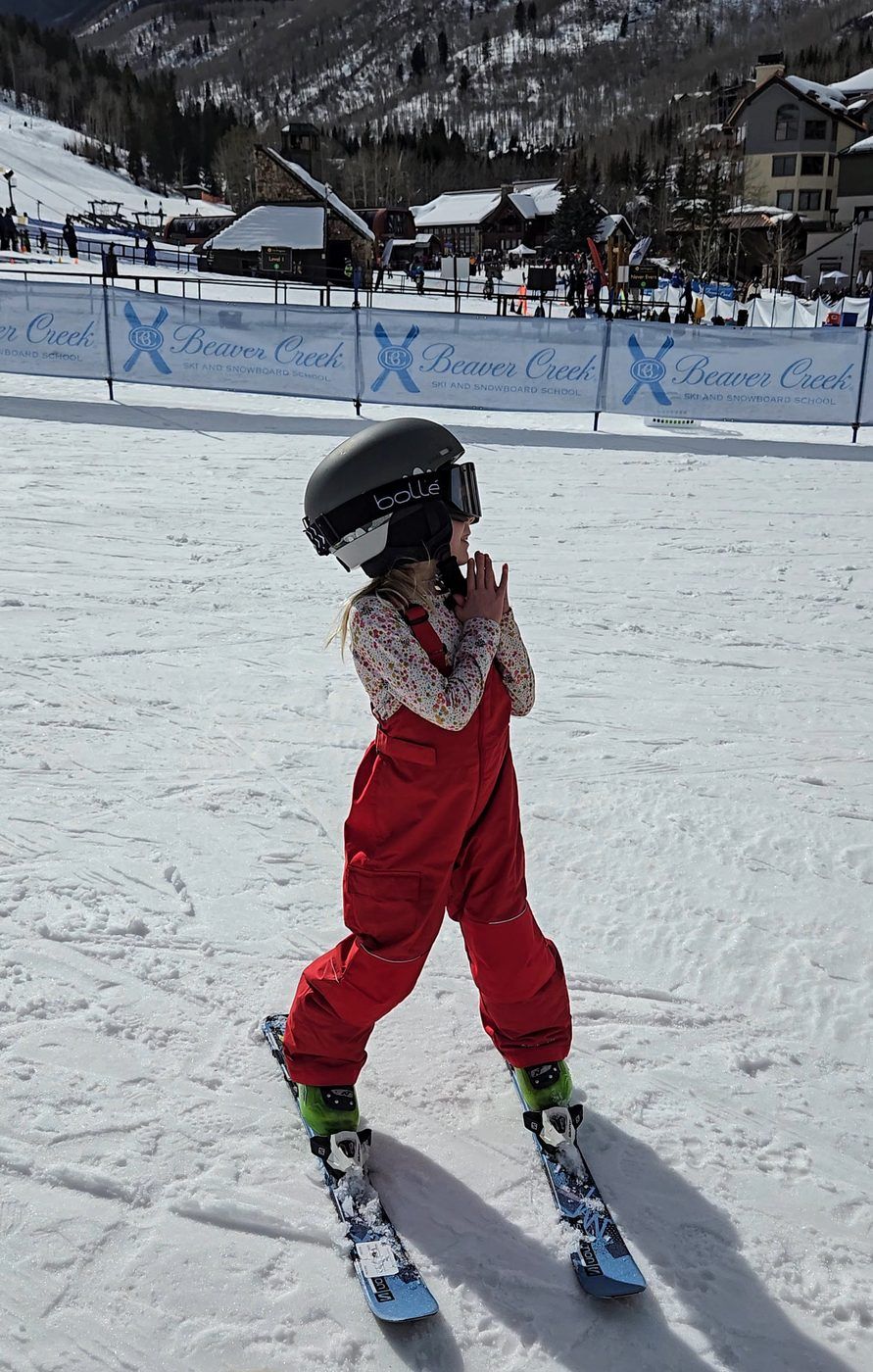 Our family skiing in Vail